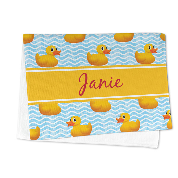 Rubber Duckie Microfiber Dish Towel - FOLDED HALF