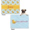 Rubber Duckie Microfleece Dog Blanket - Regular - Front & Back