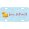 Rubber Duckie Mini/Bicycle License Plate (Personalized)