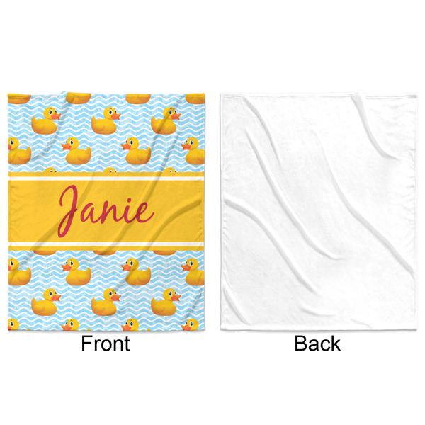 Rubber Duckie Minky Blanket - 50"x60" - Single Sided - Front & Back