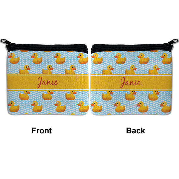 Rubber Duckie Neoprene Coin Purse - Front & Back (APPROVAL)