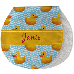 Rubber Duckie Burp Pad - Velour w/ Name or Text