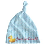 Rubber Duckie Newborn Hat - Knotted (Personalized)