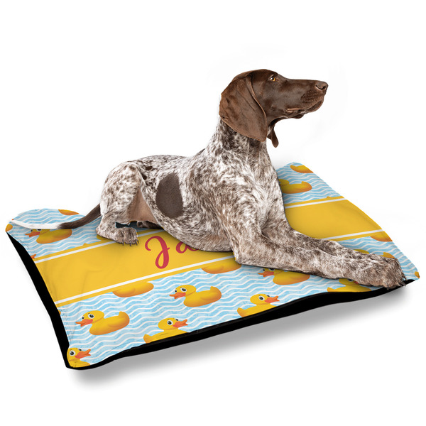 Rubber Duckie Outdoor Dog Beds - Large - IN CONTEXT