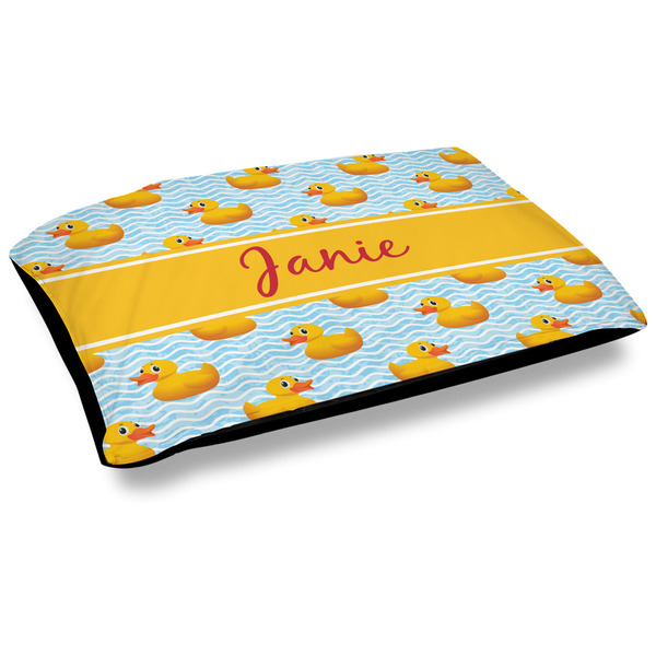 Custom Rubber Duckie Outdoor Dog Bed - Large (Personalized)