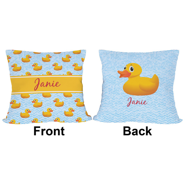 Rubber Duckie Outdoor Pillow - 16x16