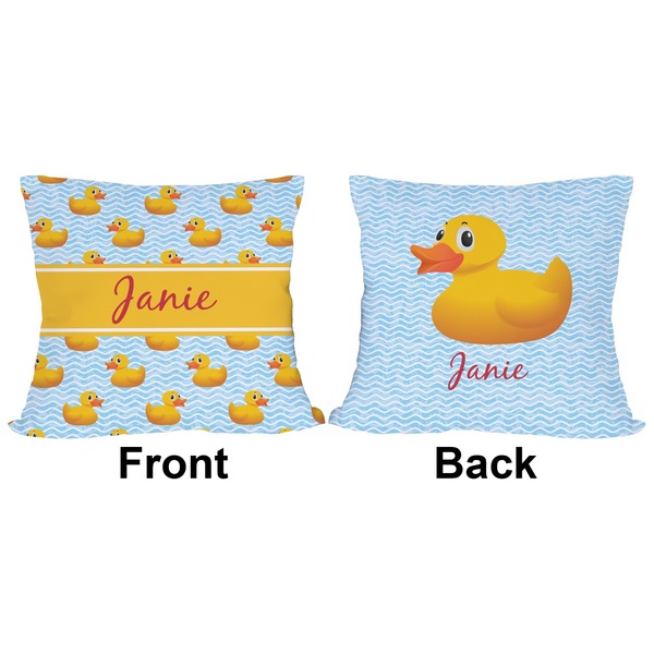 Rubber Duckie Outdoor Pillow - 18x18