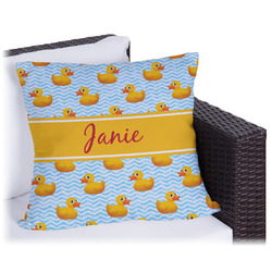 Rubber Duckie Outdoor Pillow - 16" (Personalized)