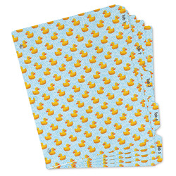 Rubber Duckie Binder Tab Divider Set (Personalized)