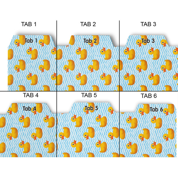 Rubber Duckie Page Dividers - Set of 6 - Approval