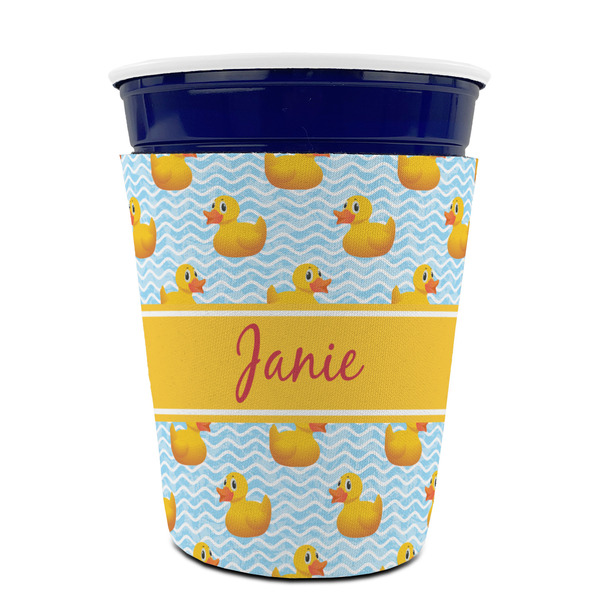 Rubber Duckie Party Cup Sleeves - without bottom - FRONT (on cup)
