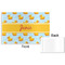 Rubber Duckie Disposable Paper Placemat - Front & Back