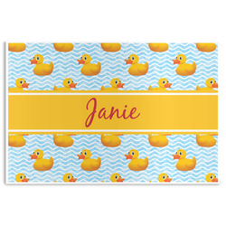 Rubber Duckie Disposable Paper Placemats (Personalized)