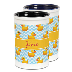 Rubber Duckie Ceramic Pencil Holder - Large