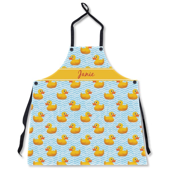 Custom Rubber Duckie Apron Without Pockets w/ Name or Text