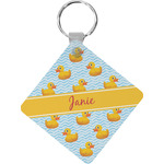 Rubber Duckie Diamond Plastic Keychain w/ Name or Text