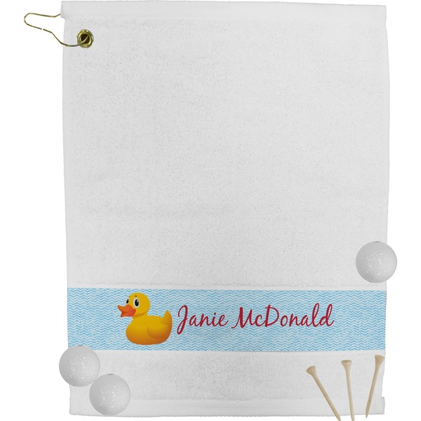 Custom Rubber Duckie Golf Bag Towel (Personalized)