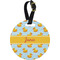 Rubber Duckie Personalized Round Luggage Tag