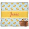 Rubber Duckie Picnic Blanket - Flat - With Basket