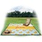 Rubber Duckie Picnic Blanket - with Basket Hat and Book - in Use