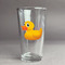 Rubber Duckie Pint Glass - Two Content - Front/Main