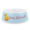 Rubber Duckie Plastic Dog Bowl - Medium (Personalized)