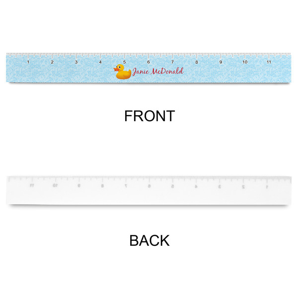 Rubber Duckie Plastic Ruler - 12" - APPROVAL