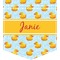 Rubber Duckie Iron On Faux Pocket (Personalized)