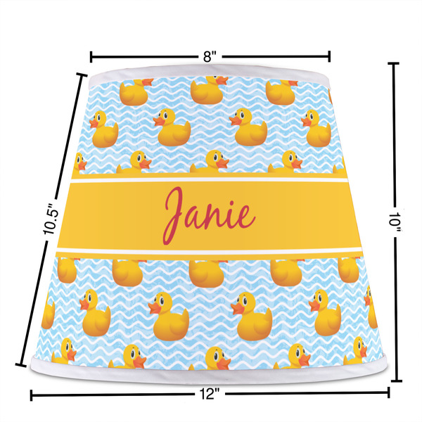 Rubber Duckie Poly Film Empire Lampshade - Dimensions