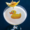 Rubber Duckie Printed Drink Topper - Large - In Context