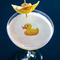 Rubber Duckie Printed Drink Topper - Medium - In Context