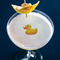 Rubber Duckie Printed Drink Topper - Small - In Context