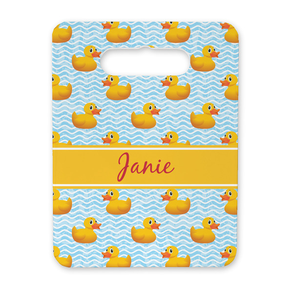 Custom Rubber Duckie Rectangular Trivet with Handle (Personalized)