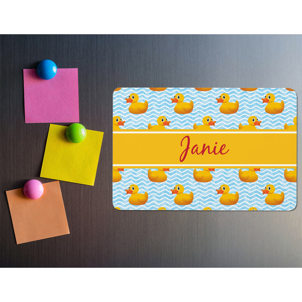 Rubber Duckie Rectangular Fridge Magnet - LIFESTYLE