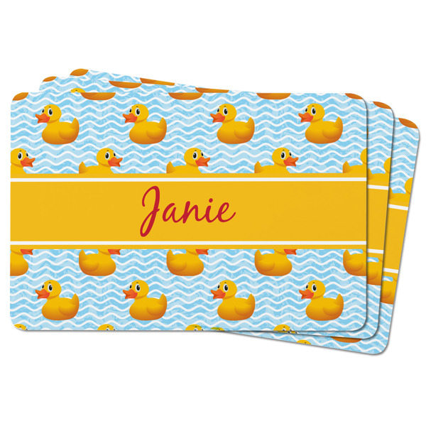 Rubber Duckie Rectangular Fridge Magnet - THREE