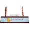 Rubber Duckie Red Mahogany Nameplates with Business Card Holder - Straight