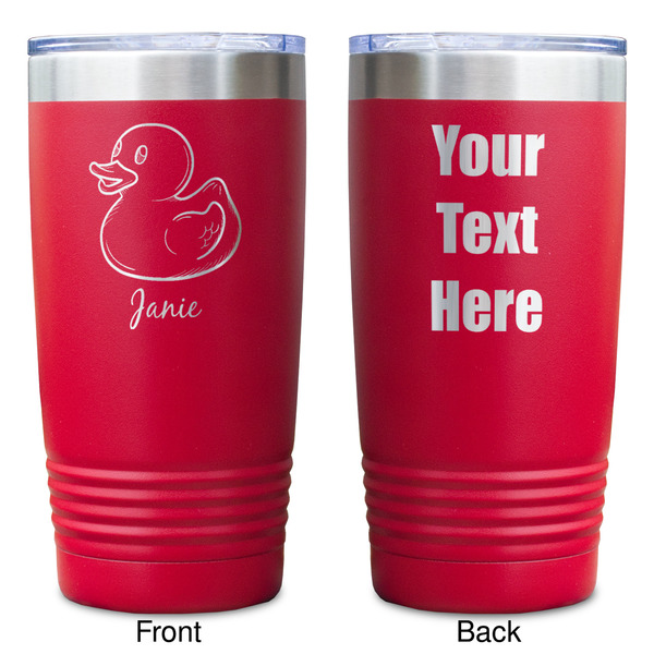 Rubber Duckie Red Polar Camel Tumbler - 20oz - Double Sided - Approval