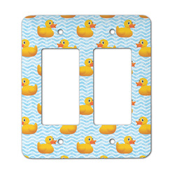 Rubber Duckie Rocker Style Light Switch Cover - Two Switch