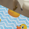 Rubber Duckie Large Rope Tote - Close Up View