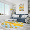 Rubber Duckie Round Area Rug - IN CONTEXT
