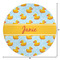 Rubber Duckie Round Area Rug - Size