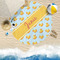 Rubber Duckie Round Beach Towel Lifestyle