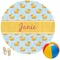 Rubber Duckie Round Beach Towel (Personalized)