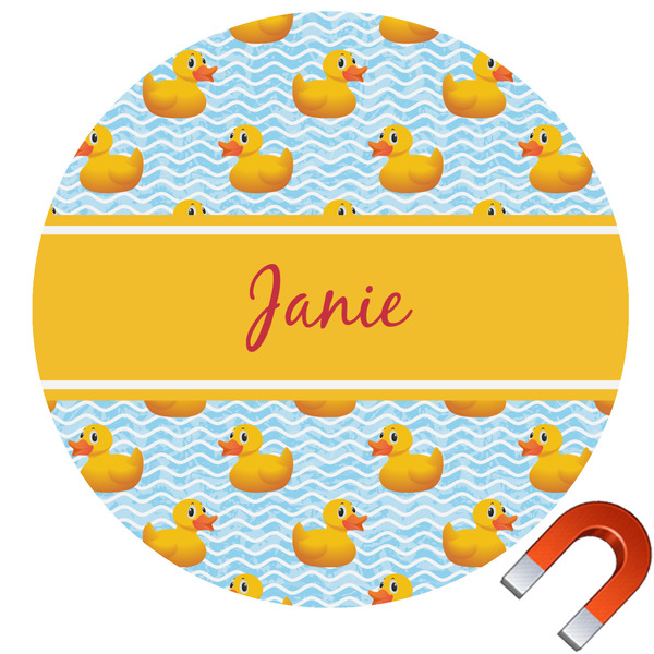 Custom Rubber Duckie Car Magnet (Personalized)