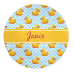 Rubber Duckie 5' Round Indoor Area Rug (Personalized)
