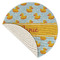 Rubber Duckie Round Linen Placemats - Front (folded corner single sided)