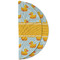 Rubber Duckie Round Linen Placemats - HALF FOLDED (double sided)