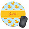 Rubber Duckie Round Mouse Pad