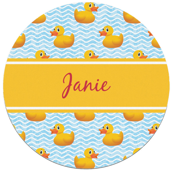 Rubber Duckie Round Mousepad - APPROVAL