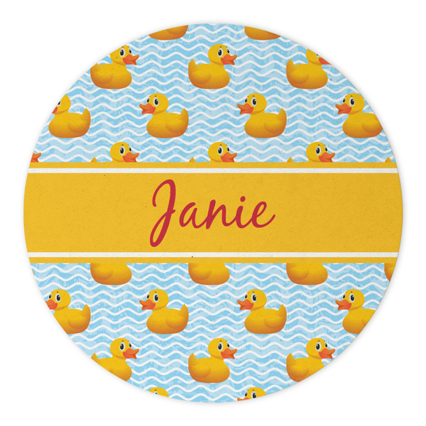 Rubber Duckie Round Paper Coaster - Approval